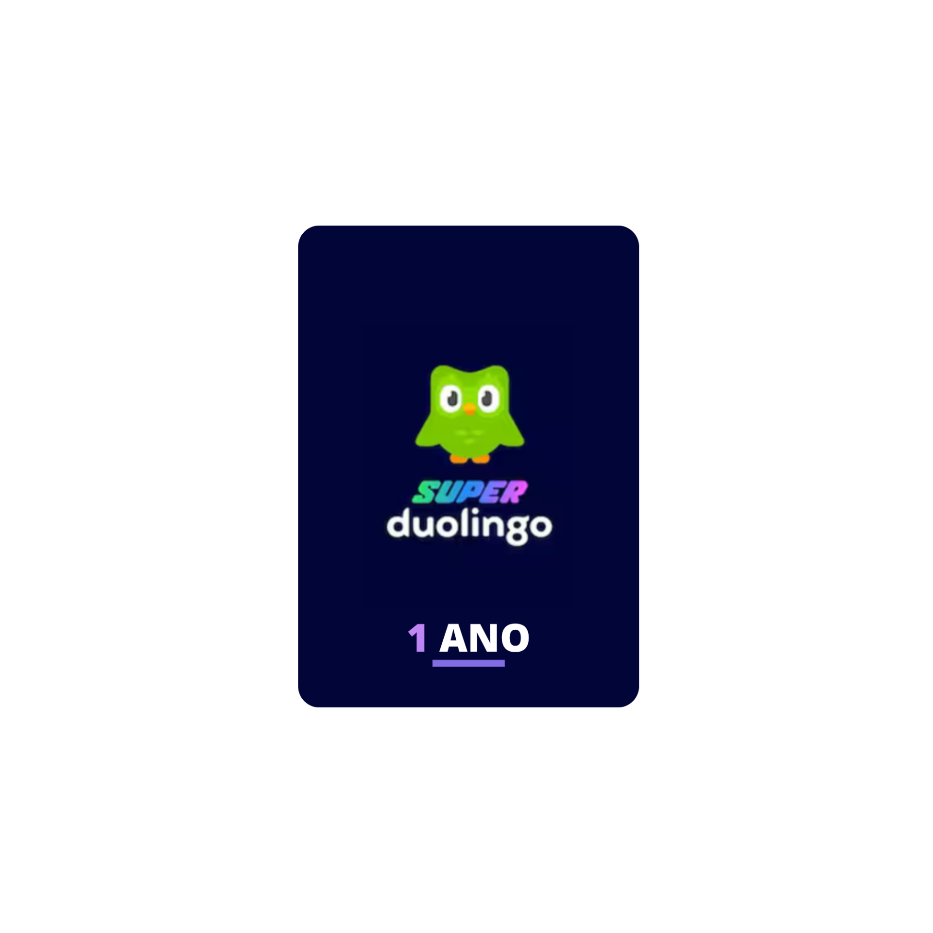 Super Duolingo | 1 ano (Gift card)