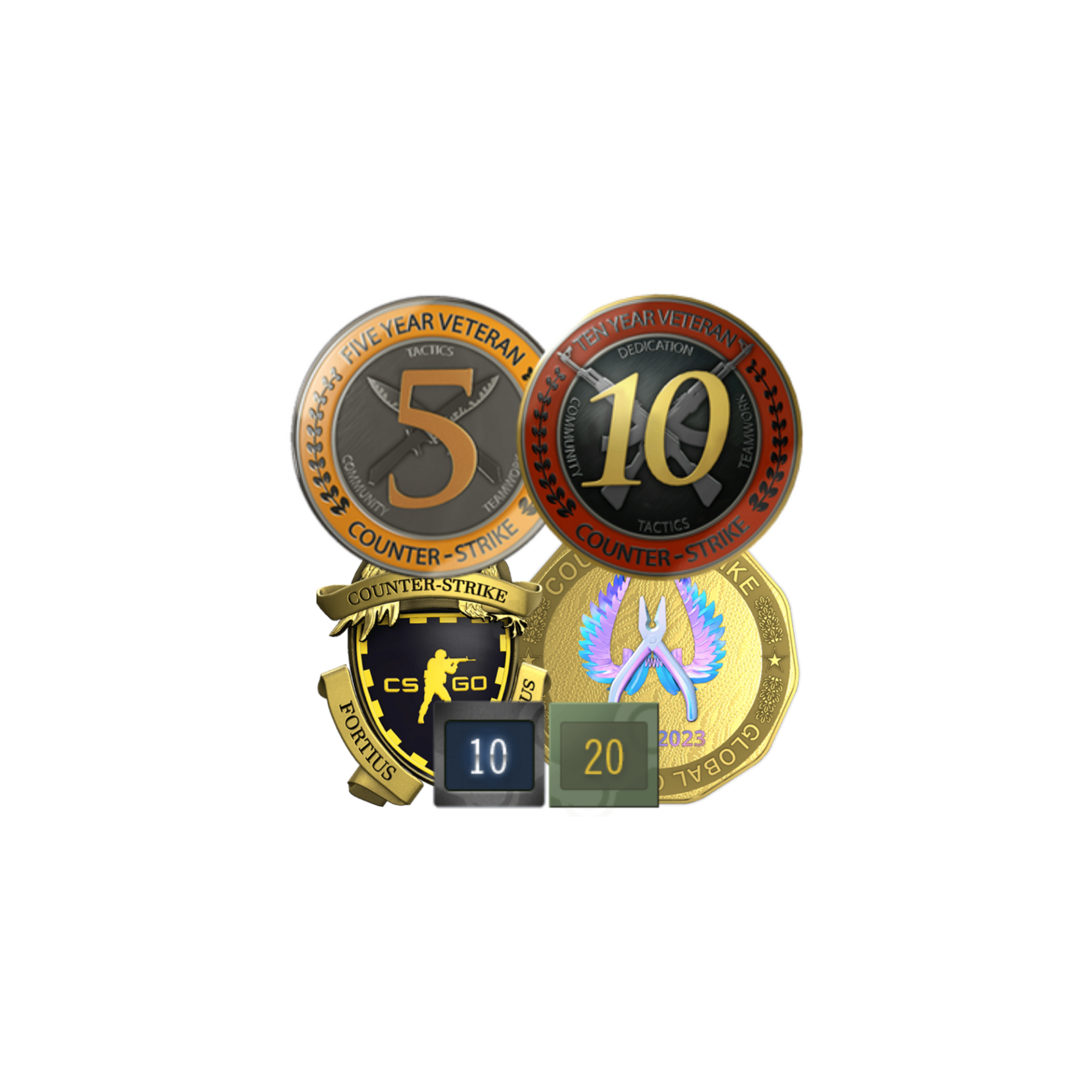 Conta antiga com 4+ medalhas no CS2 | Prime