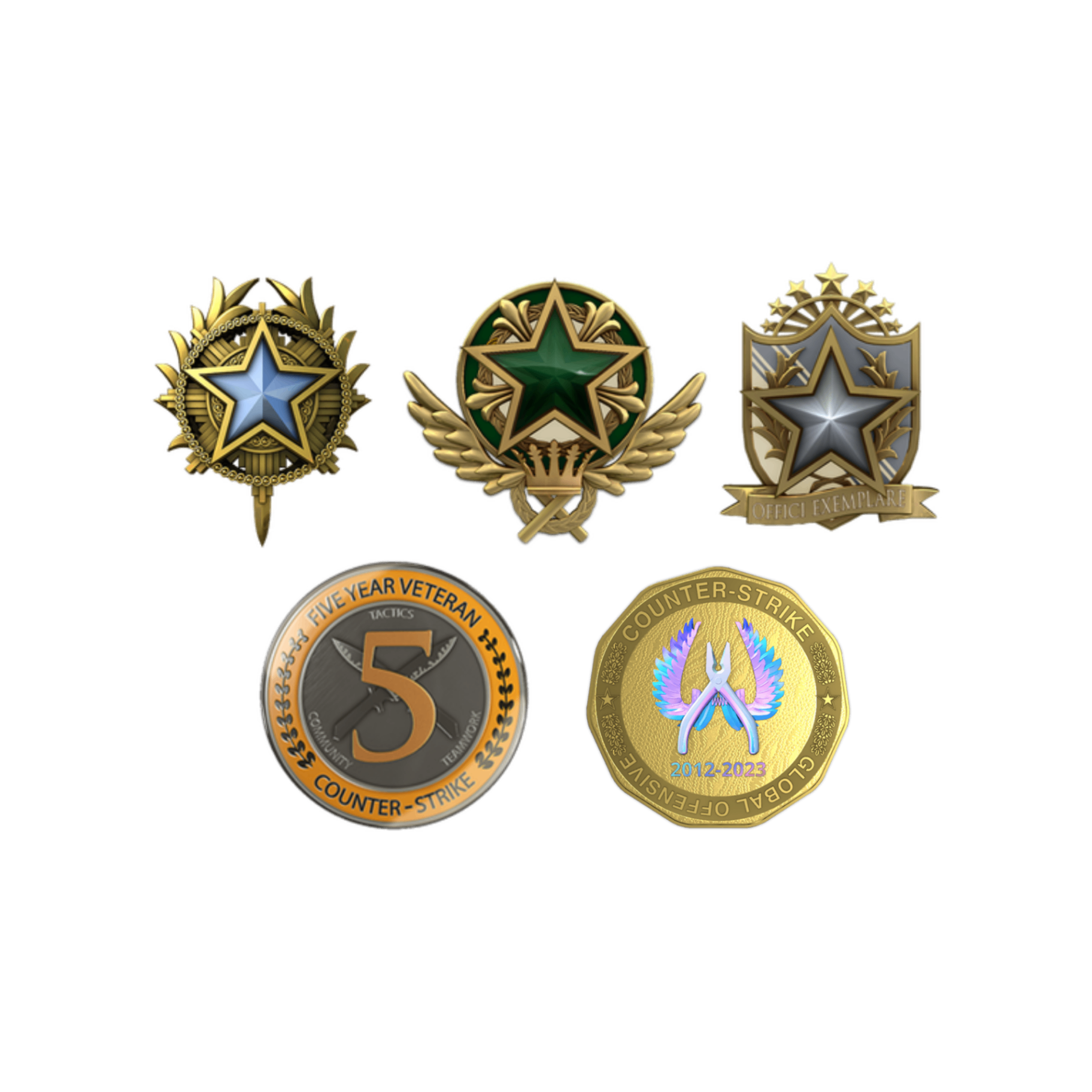 Conta Steam com 5 medalhas no CS2 + 2900 horas no CS2